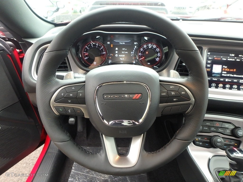 2019 Dodge Challenger GT Black Steering Wheel Photo #129872578