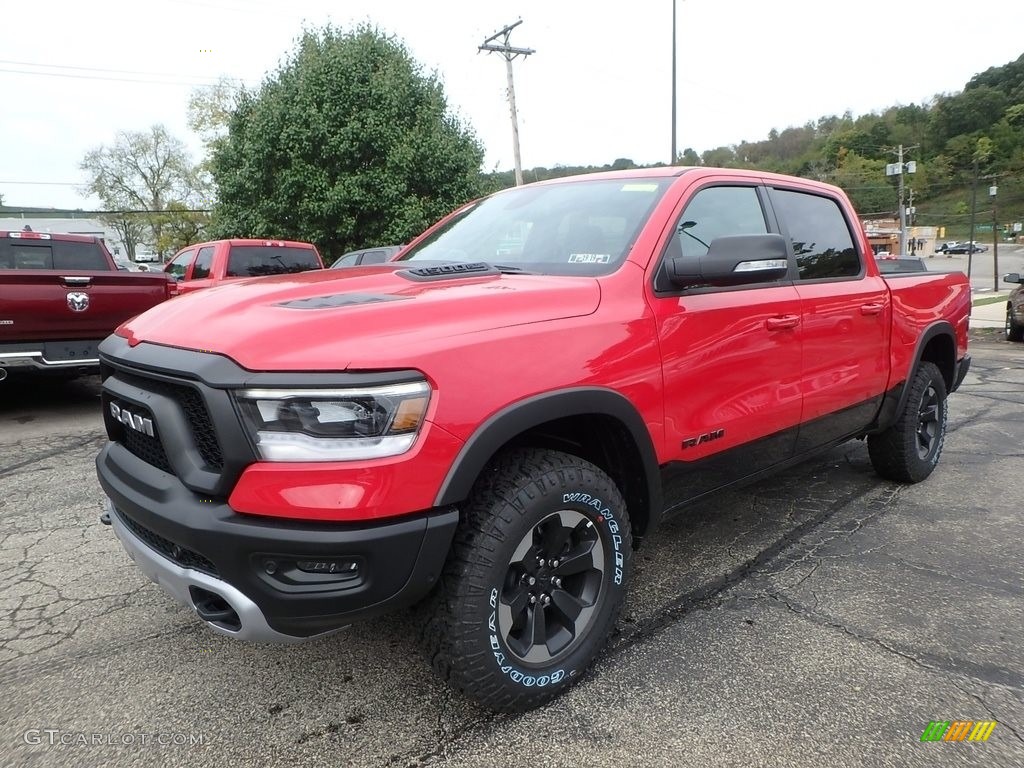 2019 1500 Rebel Crew Cab 4x4 - Flame Red / Black/Red photo #1