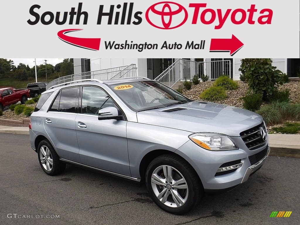 2014 ML 350 4Matic - Diamond Silver Metallic / Grey photo #1