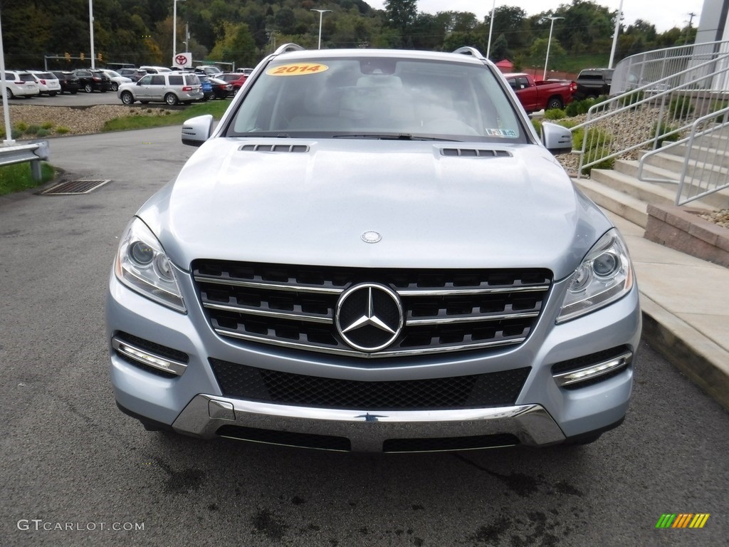 2014 ML 350 4Matic - Diamond Silver Metallic / Grey photo #5