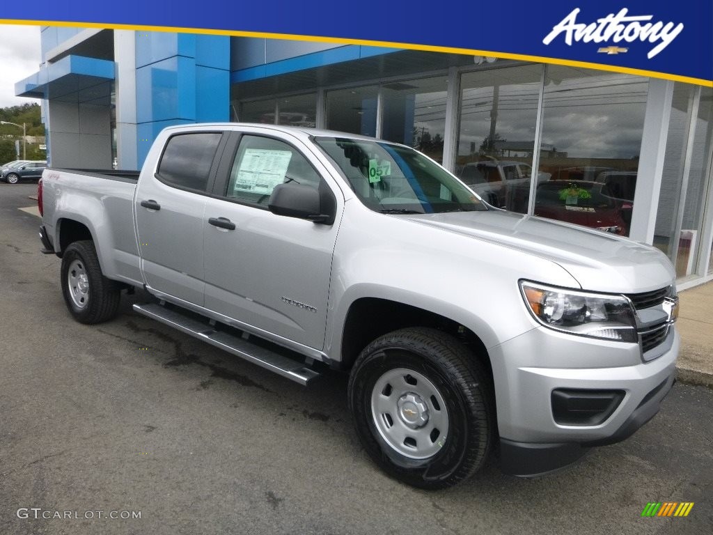 2019 Colorado WT Crew Cab 4x4 - Silver Ice Metallic / Jet Black photo #1