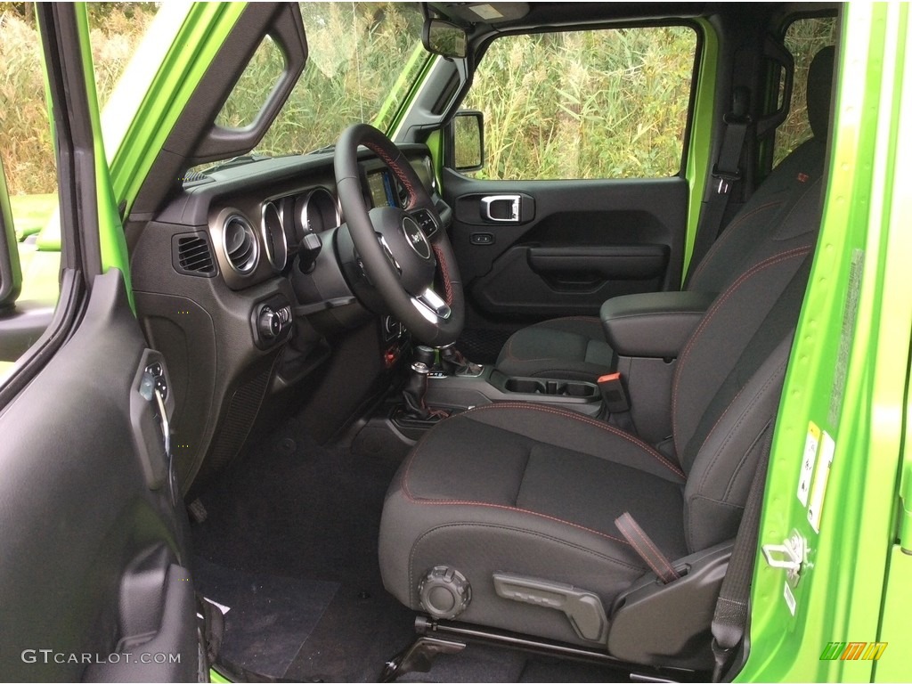 Black Interior 2018 Jeep Wrangler Unlimited Rubicon 4x4 Photo #129880663