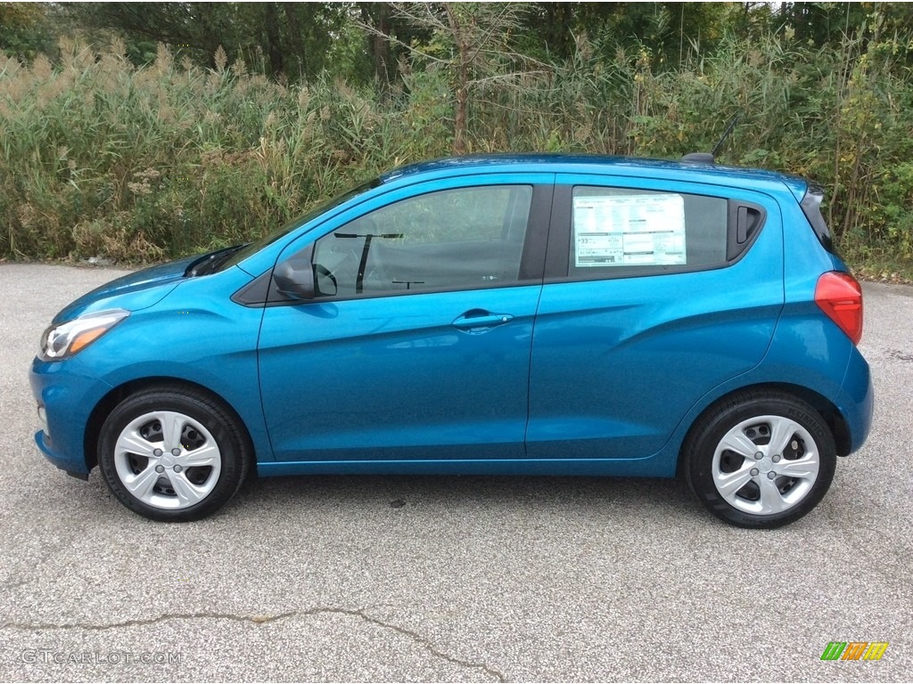 Caribbean Blue Metallic 2019 Chevrolet Spark LS Exterior Photo #129881368