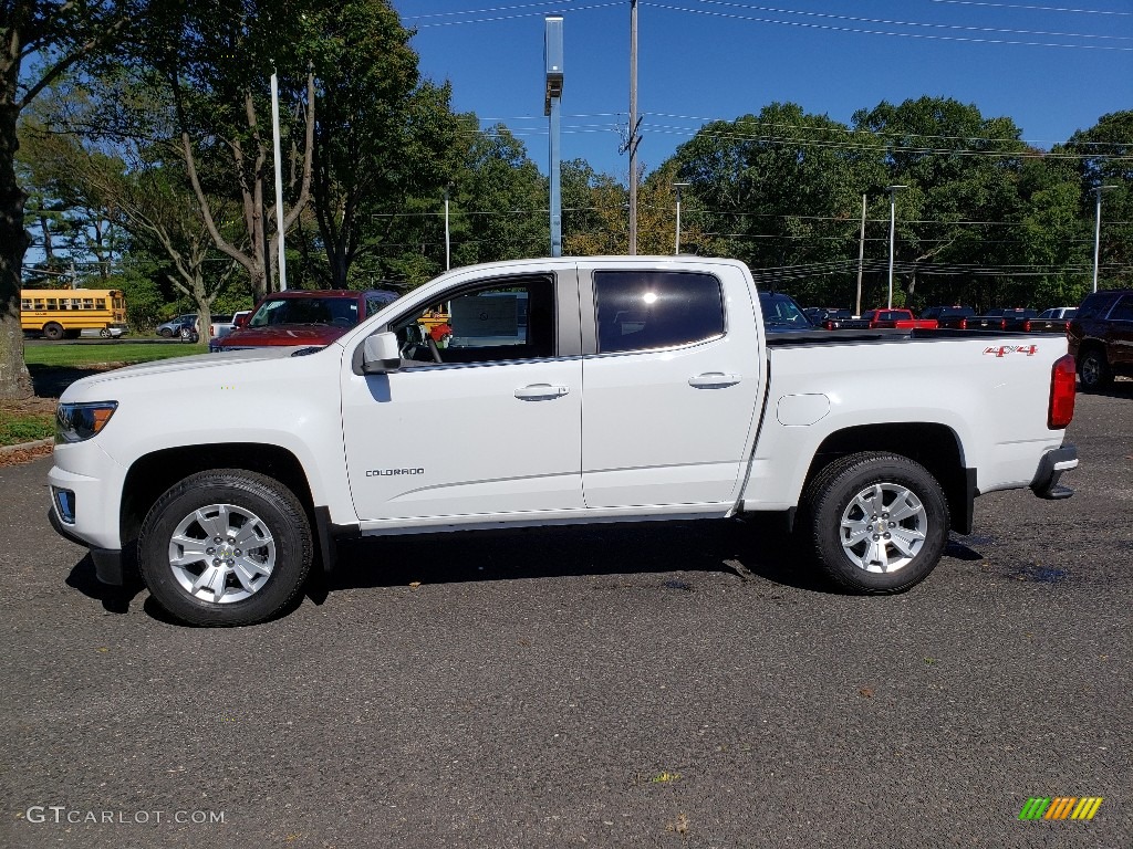 Summit White 2019 Chevrolet Colorado LT Crew Cab 4x4 Exterior Photo #129881386