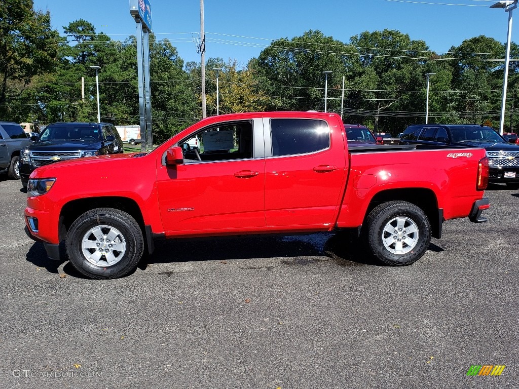 Red Hot 2019 Chevrolet Colorado WT Crew Cab 4x4 Exterior Photo #129882235