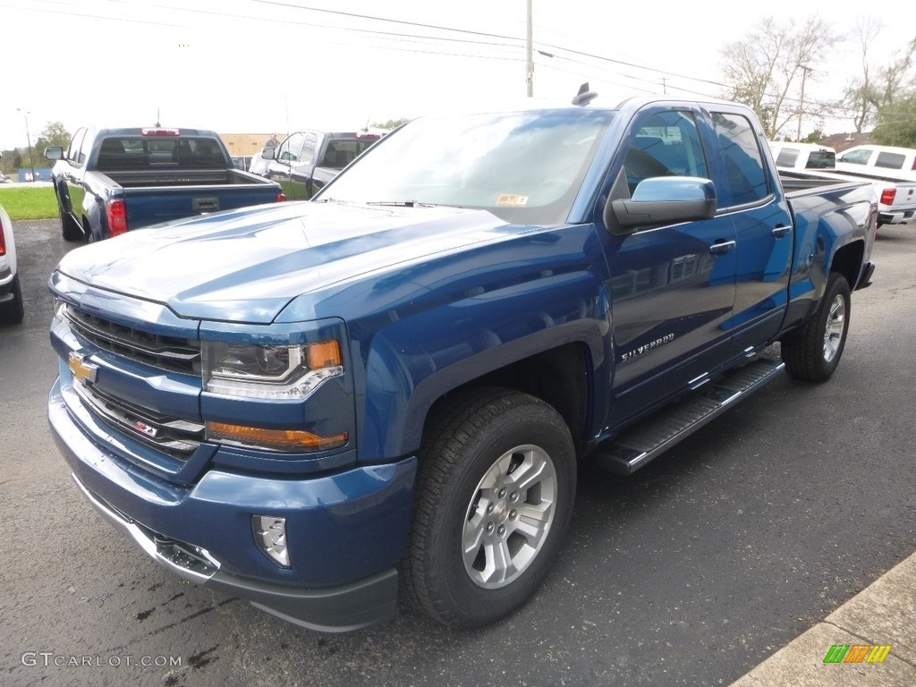 2019 Silverado LD LT Z71 Double Cab 4x4 - Deep Ocean Blue Metallic / Jet Black photo #6