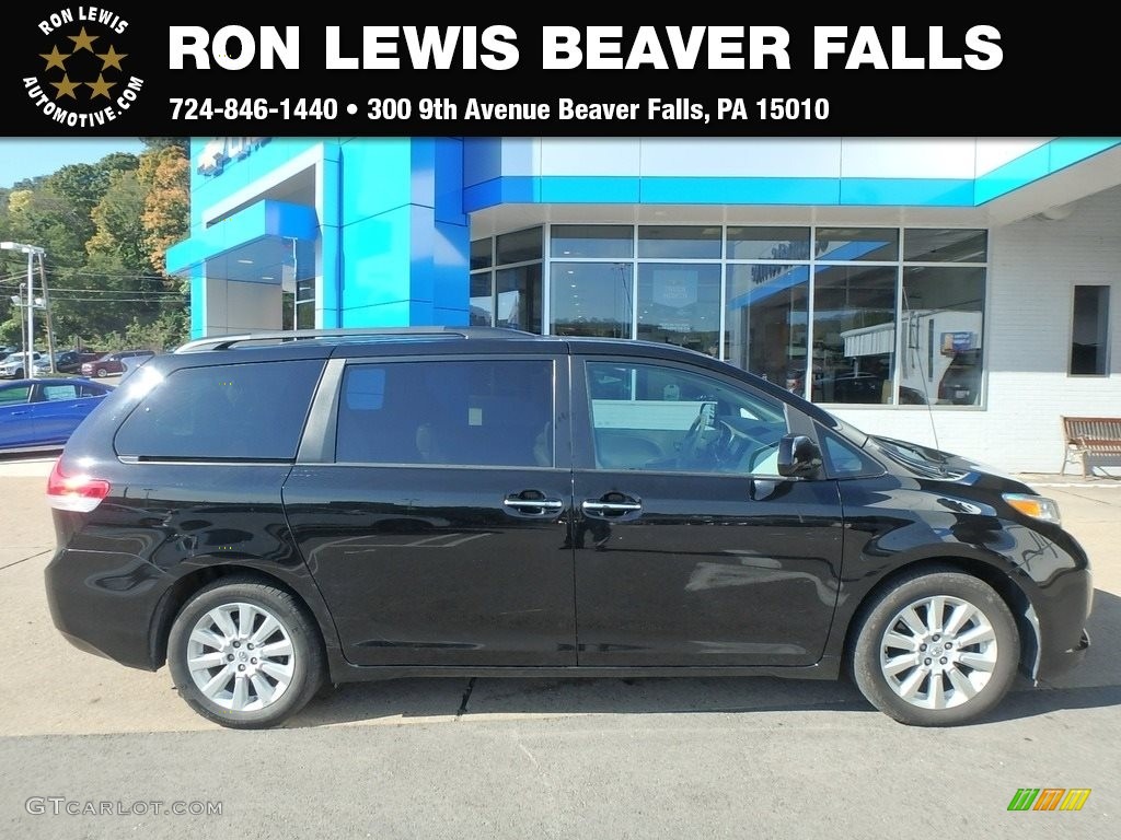 2013 Sienna XLE AWD - Black / Bisque photo #1