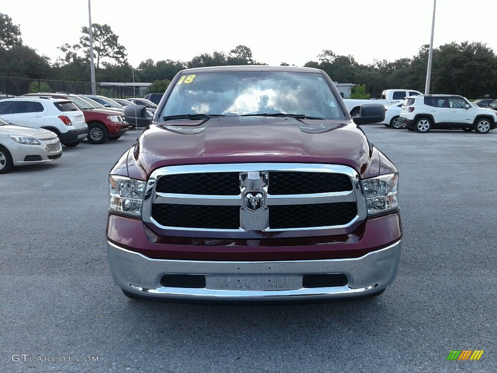 2018 1500 SLT Crew Cab - Delmonico Red Pearl / Black/Diesel Gray photo #8