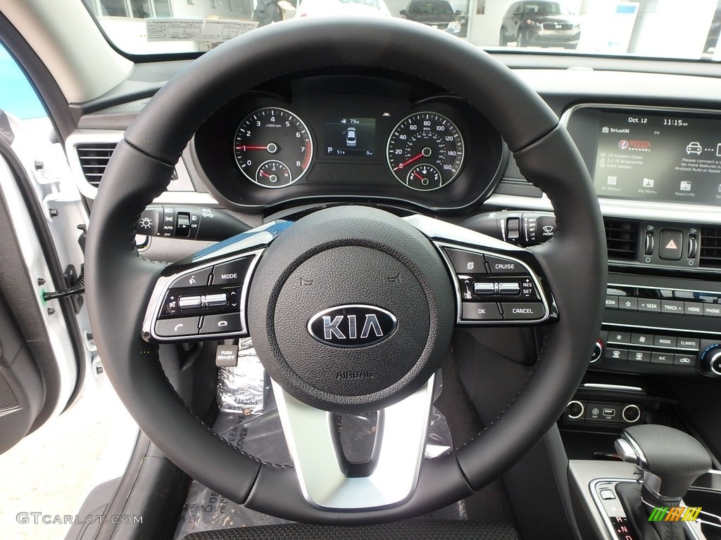 2019 Kia Optima S Black Steering Wheel Photo #129885622