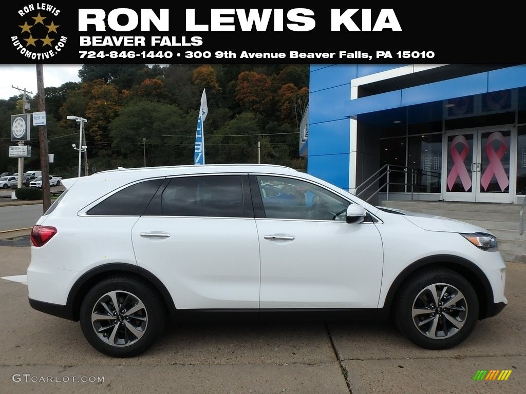 2019 Sorento EX V6 - Snow White Pearl / Satin Black photo #1