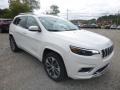 2019 Pearl White Jeep Cherokee Overland 4x4  photo #7