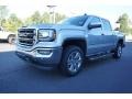 2018 Quicksilver Metallic GMC Sierra 1500 SLT Crew Cab 4WD  photo #3