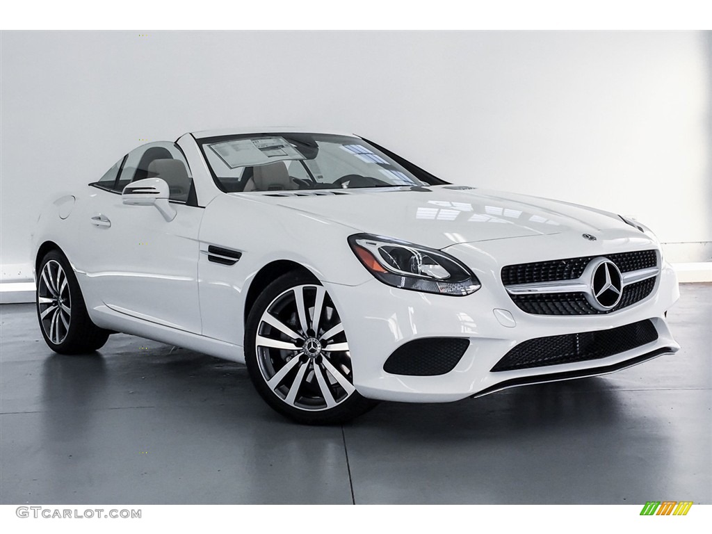 Polar White 2019 Mercedes-Benz SLC 300 Roadster Exterior Photo #129887887