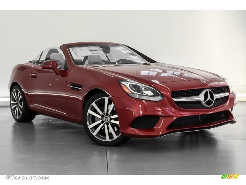 2019 SLC 300 Roadster - designo Cardinal Red Metallic / Sahara Beige photo #12