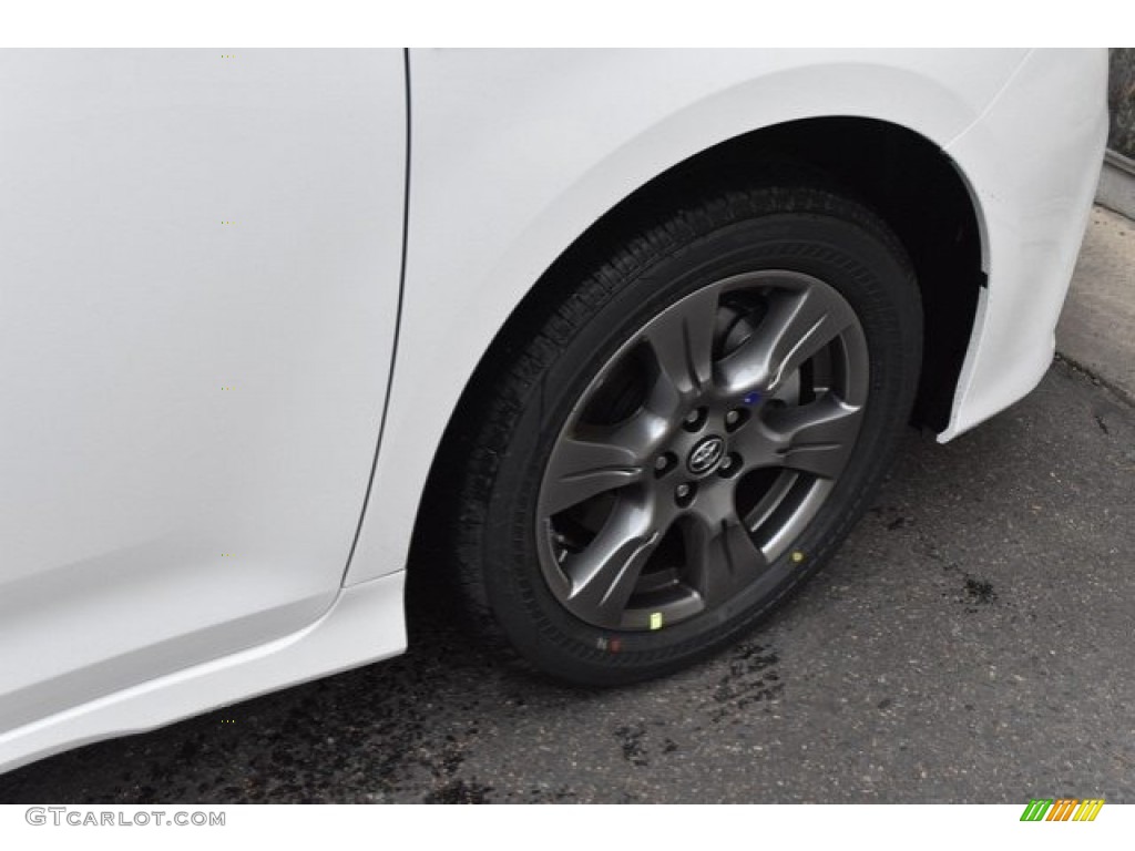 2019 Sienna SE AWD - Super White / Black photo #38