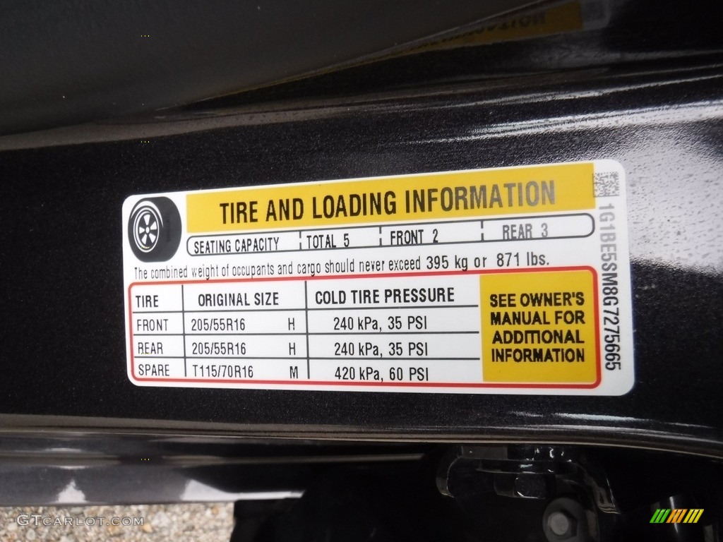 2016 Cruze LT Sedan - Tungsten Metallic / Jet Black photo #33