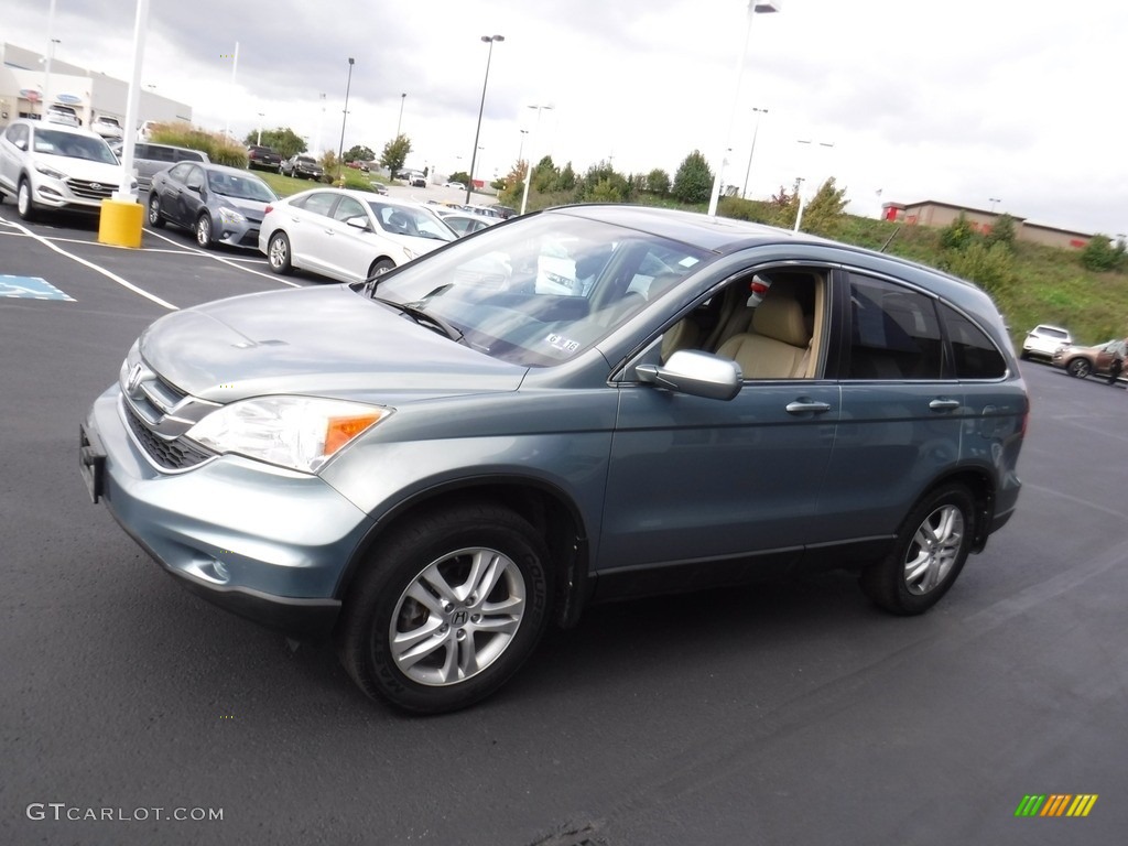 2011 CR-V EX-L 4WD - Opal Sage Metallic / Ivory photo #6