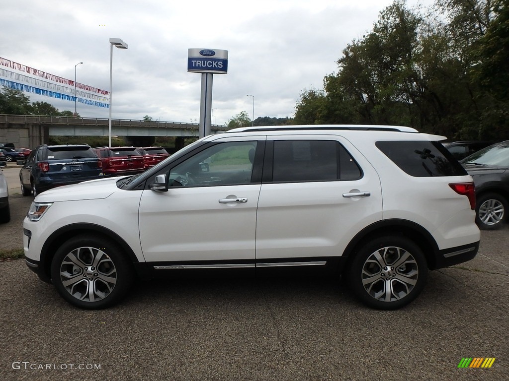 2018 Explorer Platinum 4WD - White Platinum / Ebony Black photo #5