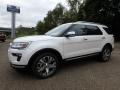 2018 White Platinum Ford Explorer Platinum 4WD  photo #6
