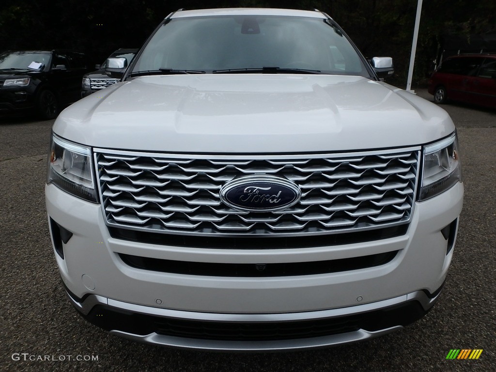 2018 Explorer Platinum 4WD - White Platinum / Ebony Black photo #7