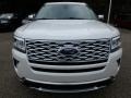 2018 White Platinum Ford Explorer Platinum 4WD  photo #7