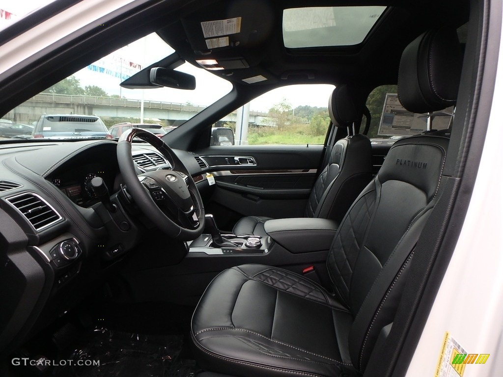 2018 Explorer Platinum 4WD - White Platinum / Ebony Black photo #10