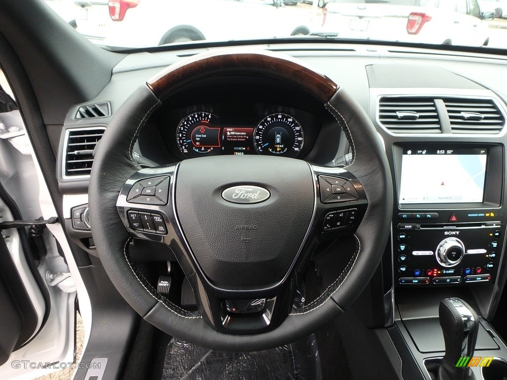 2018 Explorer Platinum 4WD - White Platinum / Ebony Black photo #17