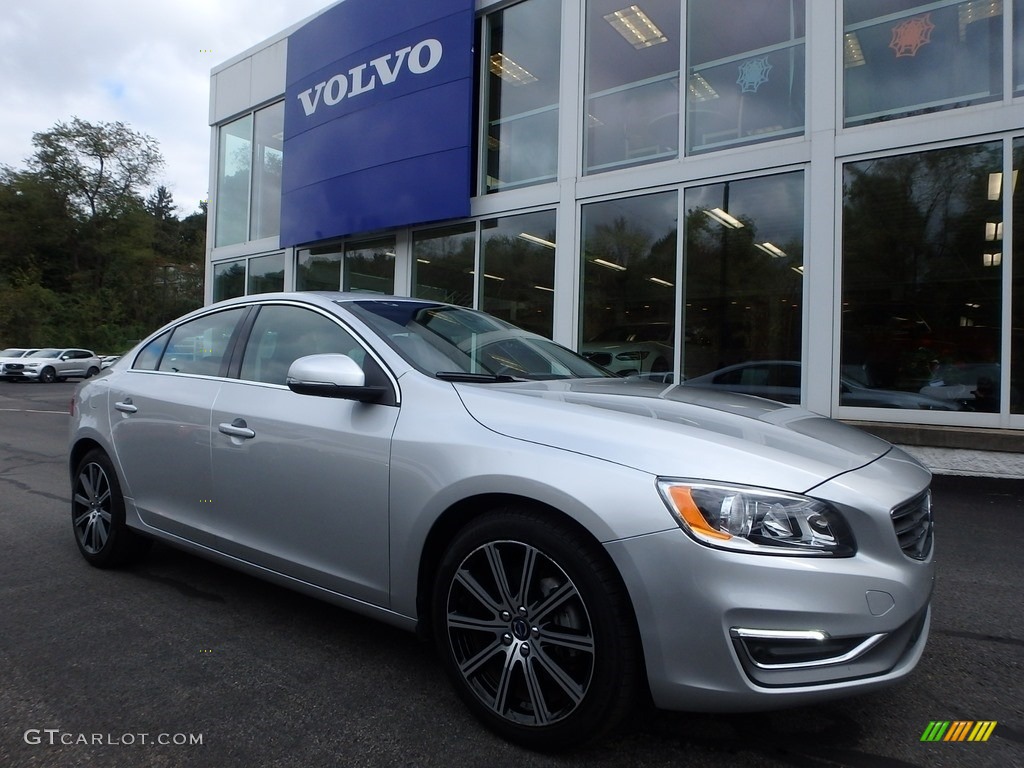 2018 S60 T5 AWD - Bright Silver Metallic / Black photo #1