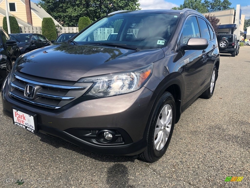 2014 CR-V EX-L AWD - Urban Titanium Metallic / Black photo #3