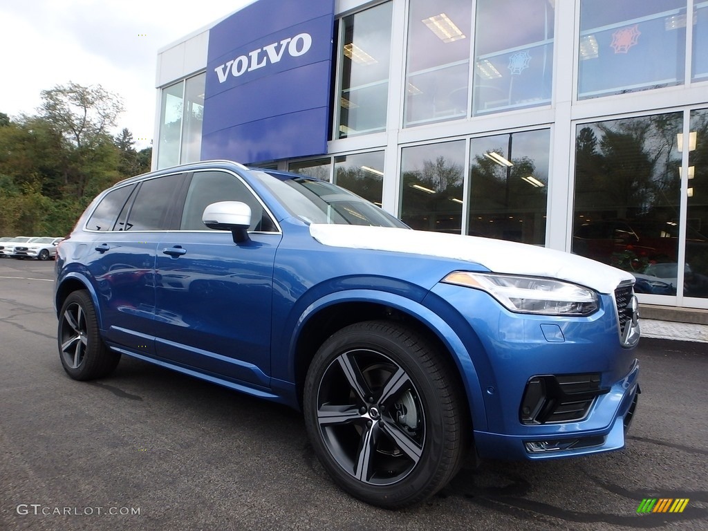 Bursting Blue Metallic 2019 Volvo XC90 T6 AWD R-Design Exterior Photo #129893599