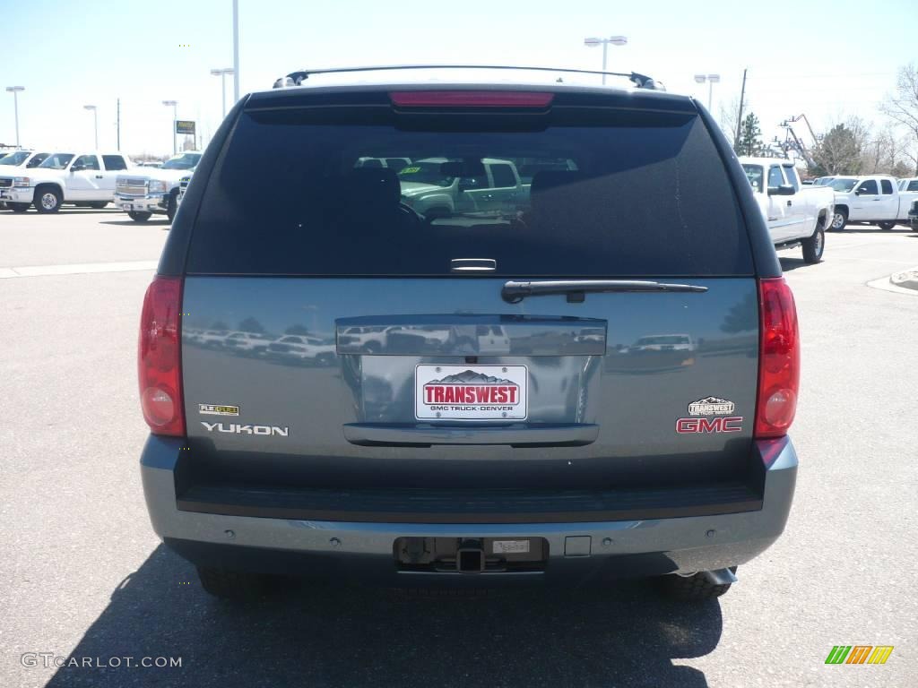 2009 Yukon SLT 4x4 - Stealth Gray Metallic / Ebony photo #5