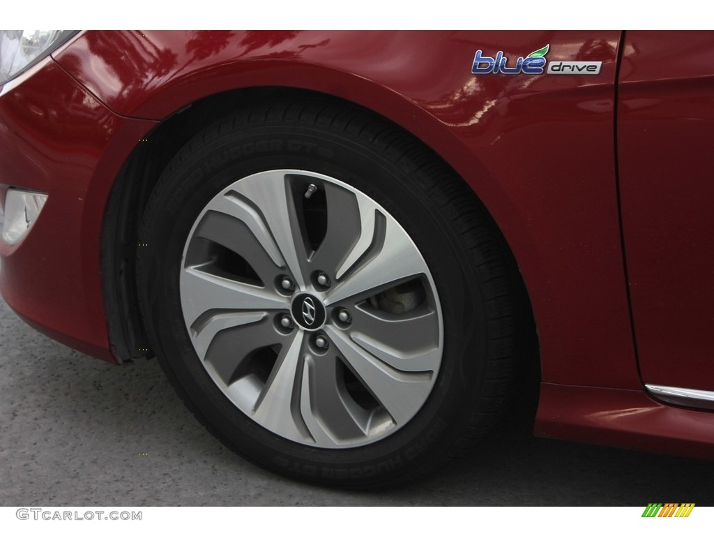 2013 Sonata Hybrid Limited - Venetian Red Pearl / Camel photo #12