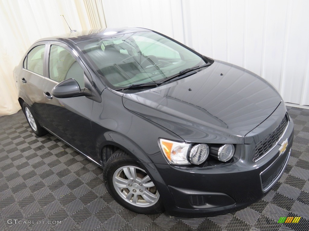 2015 Sonic LT Sedan - Ashen Gray Metallic / Jet Black/Dark Titanium photo #4