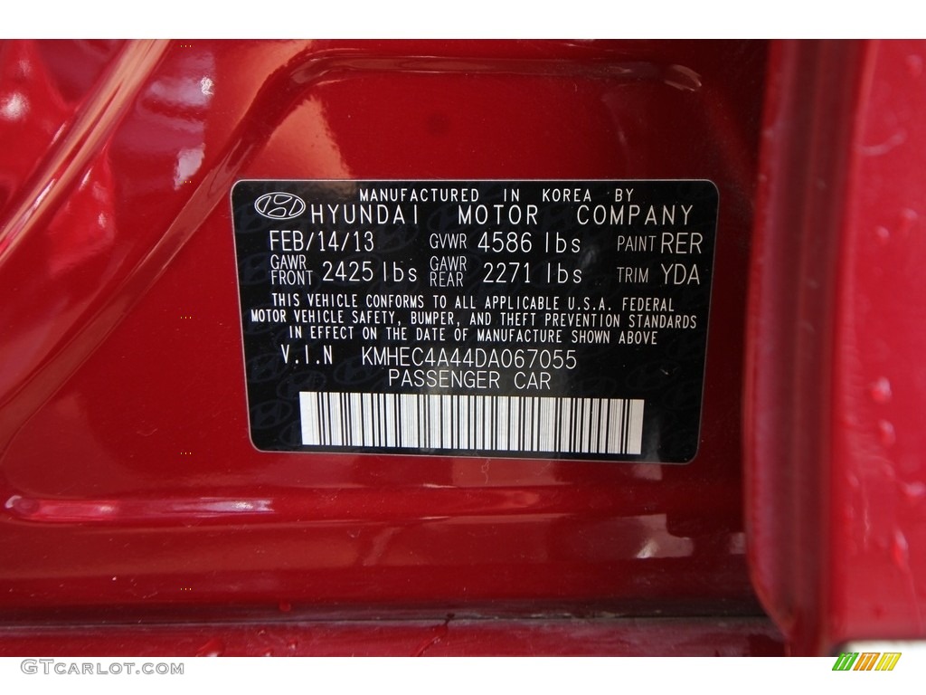 2013 Sonata Hybrid Limited - Venetian Red Pearl / Camel photo #47