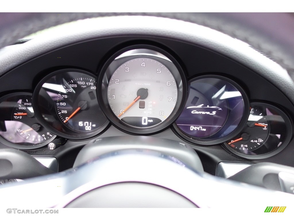 2017 Porsche 911 Carrera S Cabriolet Gauges Photo #129899369