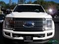 2019 White Platinum Metallic Tri-Coat Ford F450 Super Duty Platinum Crew Cab 4x4  photo #8