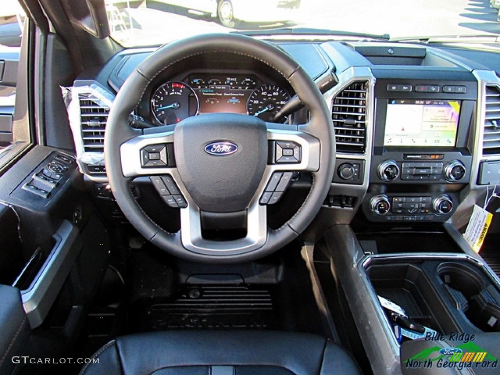 2019 F450 Super Duty Platinum Crew Cab 4x4 - White Platinum Metallic Tri-Coat / Black photo #14