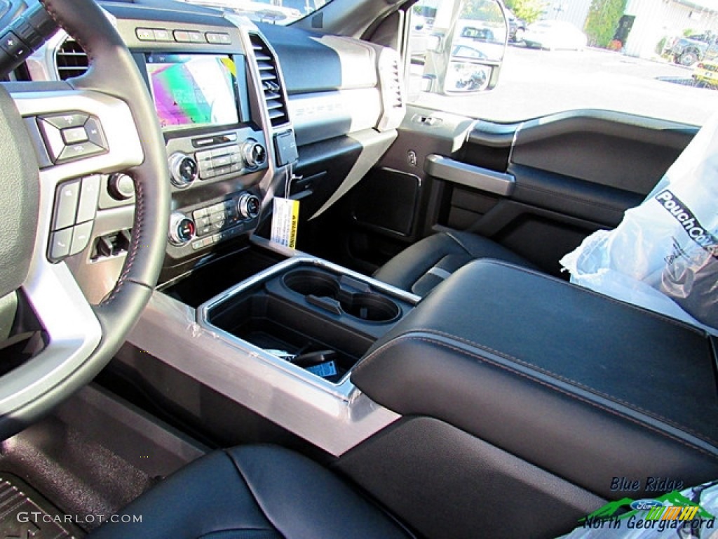 2019 F450 Super Duty Platinum Crew Cab 4x4 - White Platinum Metallic Tri-Coat / Black photo #33