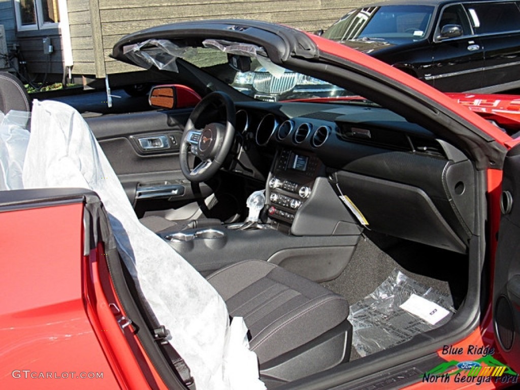 2019 Mustang EcoBoost Convertible - Race Red / Ebony photo #14
