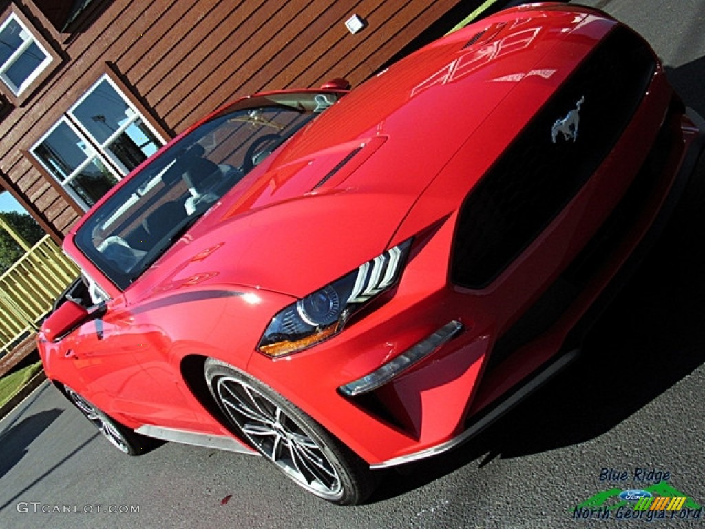 2019 Mustang EcoBoost Convertible - Race Red / Ebony photo #29