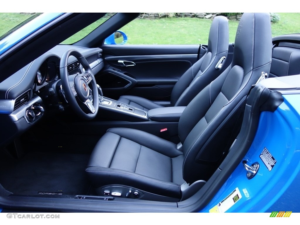 Black Interior 2017 Porsche 911 Carrera 4S Cabriolet Photo #129904227