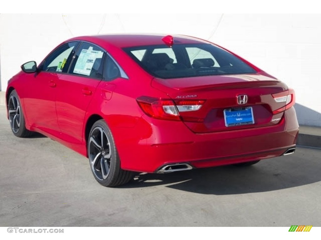 2018 Accord Sport Sedan - San Marino Red / Black photo #2