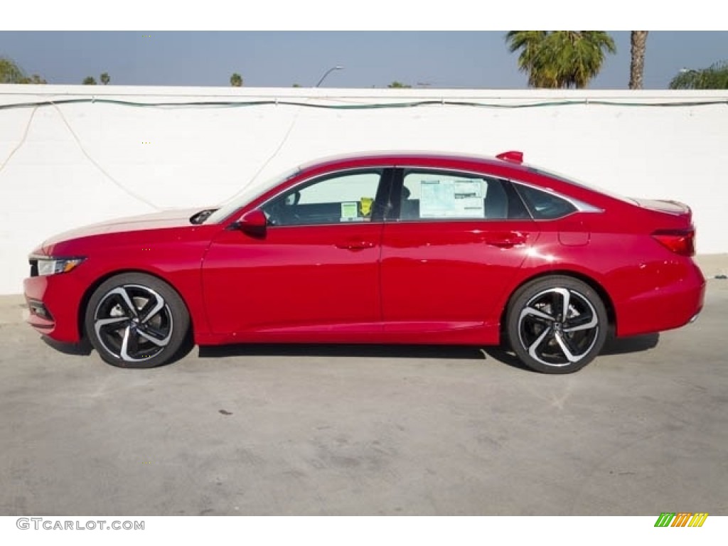 2018 Accord Sport Sedan - San Marino Red / Black photo #9