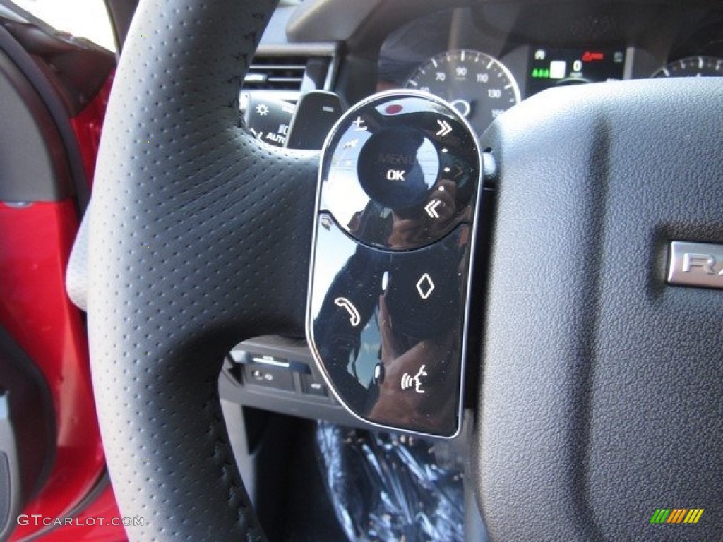 2019 Land Rover Range Rover Velar S Ebony Steering Wheel Photo #129905394