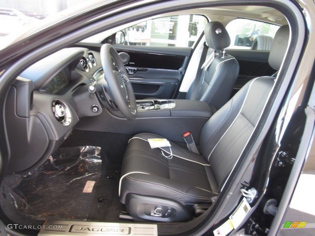 Ebony Interior 2019 Jaguar XJ R-Sport Photo #129905697