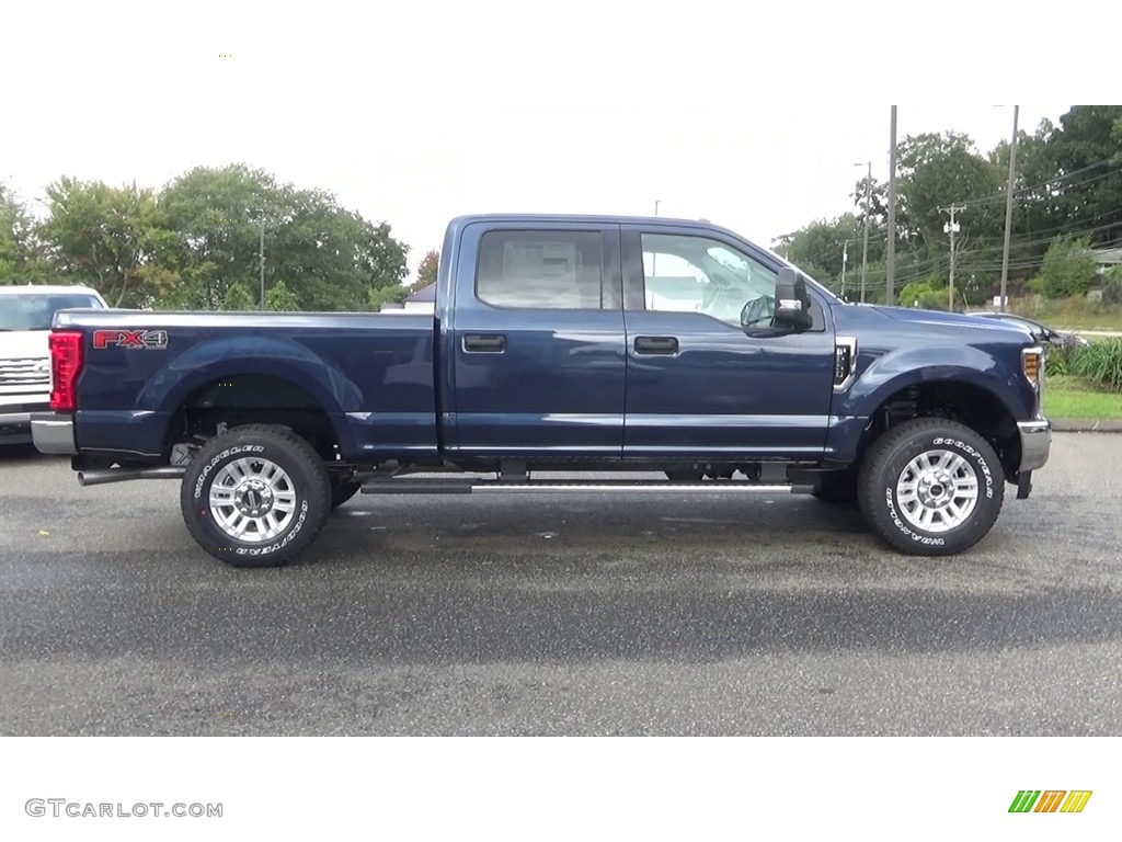 Blue Jeans 2019 Ford F250 Super Duty XLT Crew Cab 4x4 Exterior Photo #129905712