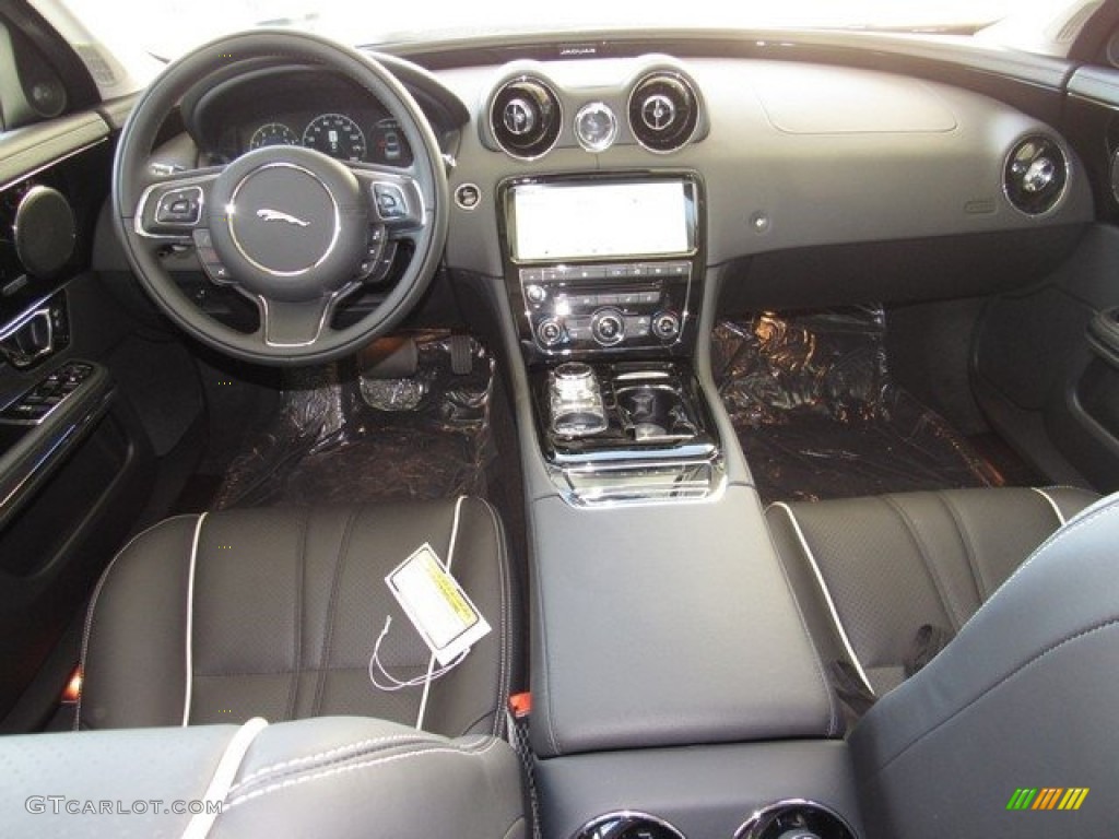 2019 Jaguar XJ R-Sport Ebony Dashboard Photo #129905715