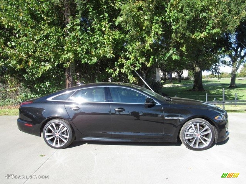 Santorini Black Metallic 2019 Jaguar XJ R-Sport Exterior Photo #129905763