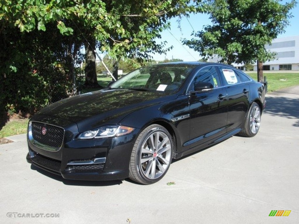Santorini Black Metallic 2019 Jaguar XJ R-Sport Exterior Photo #129905868