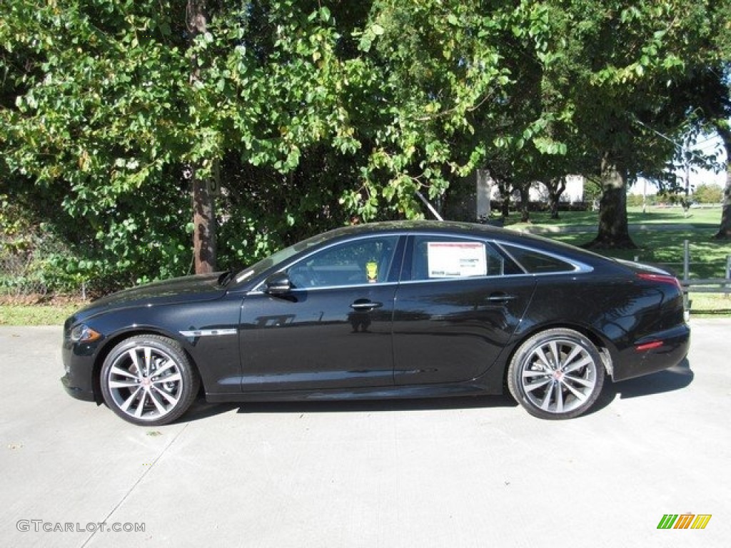 Santorini Black Metallic 2019 Jaguar XJ R-Sport Exterior Photo #129905889